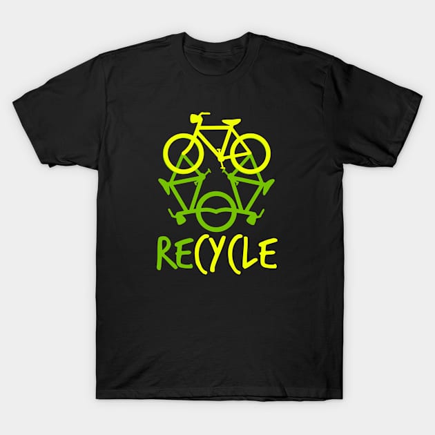 Recyle - Biker - D3 Designs T-Shirt by D3Apparels